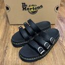 Dr. Martens  Blaire black leather slippers slides sandals shoes women’s 8 new Photo 0