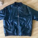 Forever 21 Leather Bomber Jacket Photo 3