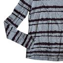 ALC Frank A.L.C. Women’s M Long Sleeve Conlo Burgundy Gray Sweatshirt Top Photo 3