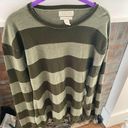 Banana Republic  Cotton Cashmere Blend Sweater size XL With Elbow Patches Striped Photo 0