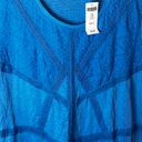 Chico's NWT  Laguna Blue Size 3 (L) Embroidered Short Sleeve Tee 100% Cotton Photo 1