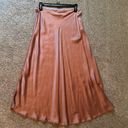 pink silk maxi skirt Size M Photo 0