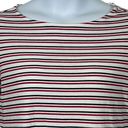 Tommy Hilfiger Tommy Hilfigure Red White and Navy Stripe Blouse Size Medium Photo 1