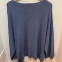 Pure Jill Sweater Womens Slouchy Coastal Oversized Cashmere Blend Sweater L Blue Size L Photo 6