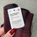 Lululemon  Warm Revelation Merino Wool Tech Gloves Cassis Nwt Photo 3