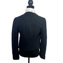 ZARA  Moto Wool Fleece Faux Sherpa Shearling Blazer Jacket Sz S Black Penny Lane Photo 5