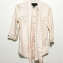 Kardashian Kollection  Hounds Tooth Pink White Bow Blouse Photo 0