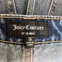 Juicy Couture  High Waist Straight Leg Med Wash Black Star Patch Jean Size 26 New Photo 5