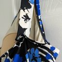 Maxine of Hollywood  One Piece Abstract Print Blue Black White Swimsuit Size 14‎ Photo 2