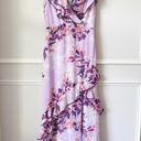 Lulus NWT  Sammi Floral Ruffle Surplice Maxi Dress in Lavender sz M Photo 3