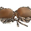 Shade & Shore  Womens Light Lift Twist Front Bralette Bikini Top Zebra 38D Photo 8