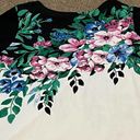 Jessica London  floral shirt top size 22/24 black white  3/4 sleeves Photo 3