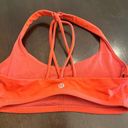 Lululemon red sports bra no padding size 4 Photo 1