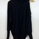 NWT Marella Indira Cold Shoulder‎ Black Turtleneck Sweater Size XL Photo 3