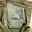 RE/DONE NWT  70s Ultra High Rise Stove Pipe Jeans Washed Sage Green Size 29 Photo 7