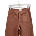 Marine layer  Bridgette Cropped Pants Rustic Brown Wide Leg Front Pockets Size 4 Photo 2