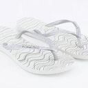 Havaianas NEW  Slim Bridal Glitter Flip Flops in White Bright Silver Women's 6 Photo 0