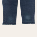 Harper  14" High Rise Cropped Raw Hem Dark Wash 76% Cotton Skinny Jeans 29 Photo 2