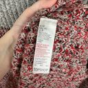 Topshop  Womens Textured Knit Colorblock Grey Red Mock Neck Pullover Sweater Sz 8 Photo 6