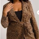 Good American  Leopard Print Blazer size 5 Photo 12