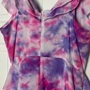 Pretty Little Thing Pink Tie Dye Cold Shoulder Ruffle Detail Maxi Dress 12 Large Photo 5