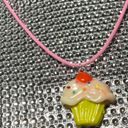 Cupcake Necklace Pink Choker Roleplay Costume Girls Lolita Scene Alt Egirl Y2K Photo 5