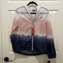 New Balance NWT-  Pink Ombre Tie Dye Packable Wind & Water Resistant Hood Jacket Photo 0