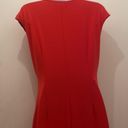 Kasper orange career dress wrap style size 10 Photo 3