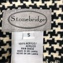 Houndstooth StoneBridge womens jacket blazer suit black & white  fringe small Photo 4