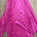 FashioNova Hot Pink Satin Maxi Dress Photo 6