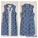 Mud Pie  'Mia' Sleeveless Crochet V Neck Shift Dress Size Small Blue China Photo 1