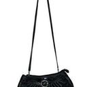 Brighton  Black Leather Pleated Versatile Purse Hand Shoulder Bag One Size Women Photo 0