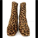 Jimmy Choo  Mirren Calf Hair Leopard Print Fur Side Zip Fur Ankle Boots Size 38.5 Photo 2