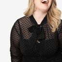 Unique Vintage Plus Size Black Swiss Dot Starlet Duster NWT | 2XL | Photo 2