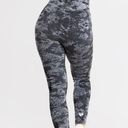 women's best  black camo leggings jacquard tights full length elastic waist Photo 13