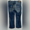 American Eagle  Jeans Kick Boot Size 8  distressed released frayed hem Crop Photo 1