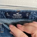 Hollister  Ultra High Rise Distressed Mom Short Denim Jeans Photo 4