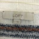 Loft  Ann Taylor Wool Long Striped Cardigan Sweatercoat Size Small Photo 3