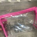 “GLAM IT UP” Clear Makeup Bag Pink Photo 2