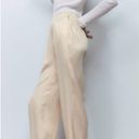 ZARA NWT  SATIN RELAX FIT JOGGERS PANT BEIGE LARGE BLOGGERS FAV POCKETS Photo 2