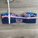 Red Carter EUC  Dream Catcher Bandeau Bikini Top Cage Back Navy Multi XS Photo 8