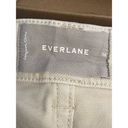 Everlane  Cropped Straight Leg Jeans Women Size 16 Cream Ivory High Waist Stretch Photo 3