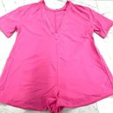 Free People Hot Shot Romper Tee in Hot Pink XL Photo 0