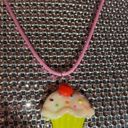 Cupcake Necklace Pink Choker Roleplay Costume Girls Lolita Scene Alt Egirl Y2K Photo 0