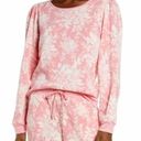 Rachel Parcell  Pink Quill Rose Brocade Sweatshirt Medium NWT Photo 0