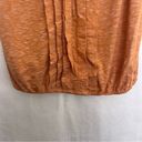 Max Studio 5/$25  Women’s Orange Sleeveless Top Size M V-Neck Rayon Blend Photo 3