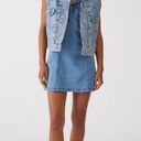 Urban Outfitters Nayda Denim Ruffle Lace up Stretch Mini Dress womens XS new Photo 7