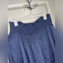 SheIn  Palazzo Wide Leg Ruched Stretchy Waistband Grey Blue Color Pants Size XXL Photo 8