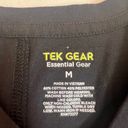 Tek Gear NWOT  Solid Black Round Hem V-Neck Workout T-Shirt Size Medium Photo 3