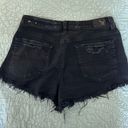 American Eagle black Ripped Jean Shorts Photo 1